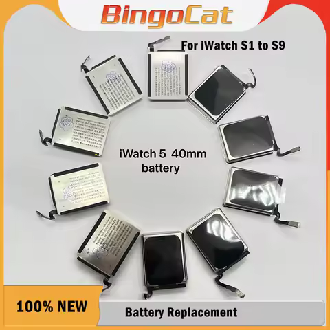 Novecel 2pc 100% New Battery For Apple Watch Series SE SE2 4 5 6 7 8 Bateria For IWatch LTE S4 S5 S6 S7 S8 S9 40/41/42/44/45mm