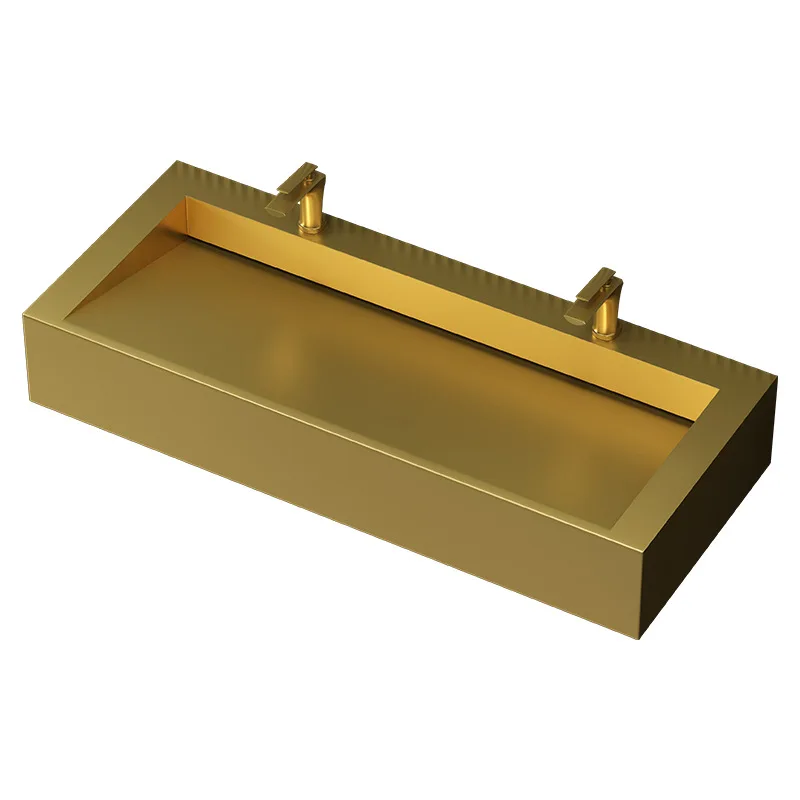 

Stainless steel washbasin suspended wall sink commercial