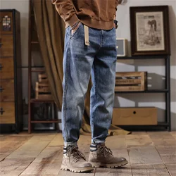 Jeans For Men Baggy Pants Loose Fit Harem Pants Vintage Clothes Men Fashion Pockets Patchwork Large Trousers  pants men