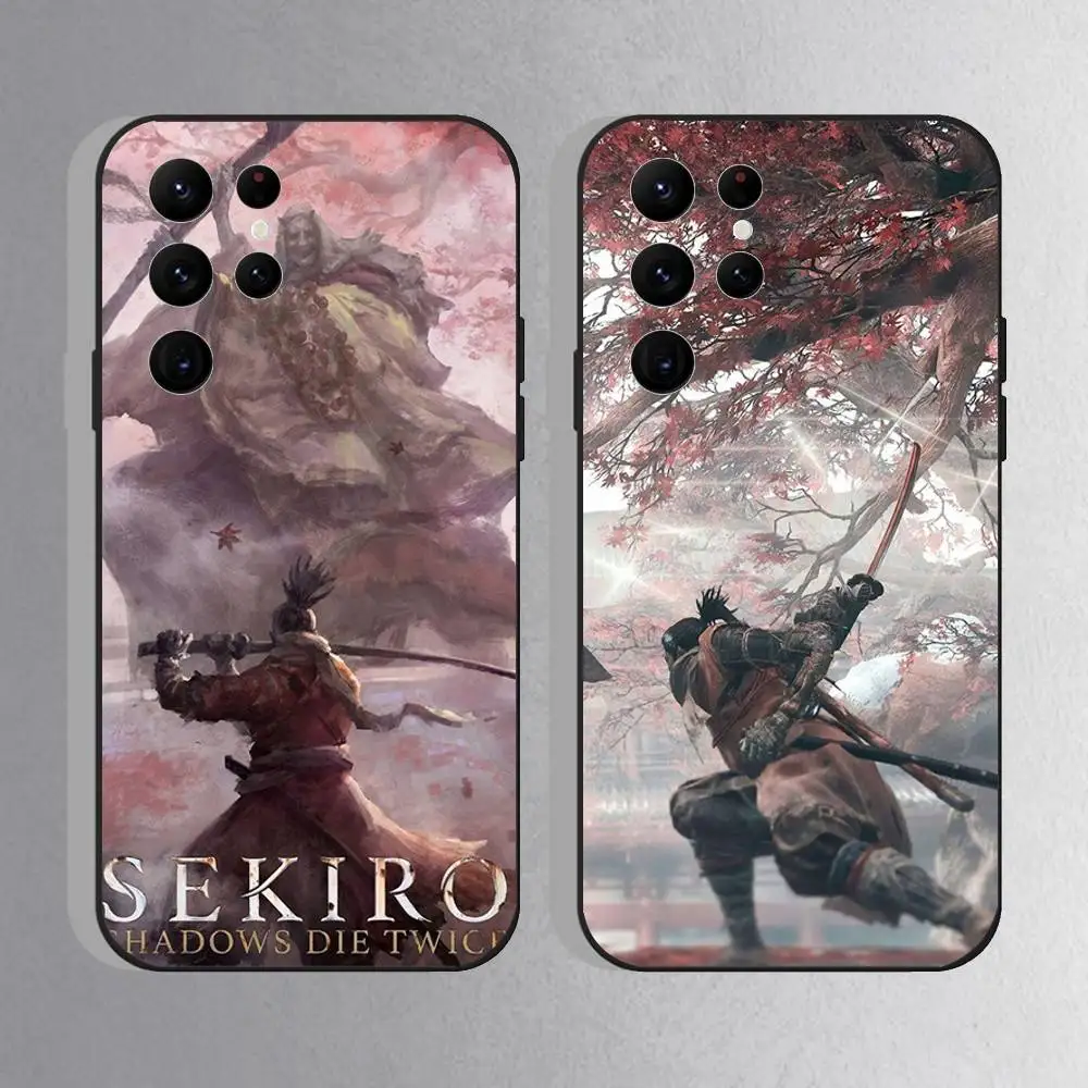 

Sekiro Shadows Die Twice Game Phone Case For Samsung S25,S24 Ultra,S20,S30 plus,S22 Plus,S23,Ultra 5G Silicone Black Shell
