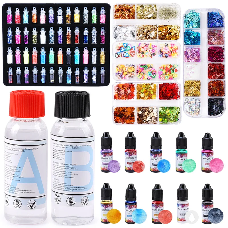 Kit de Moules en Résine Époxy Transparente QIAO 7