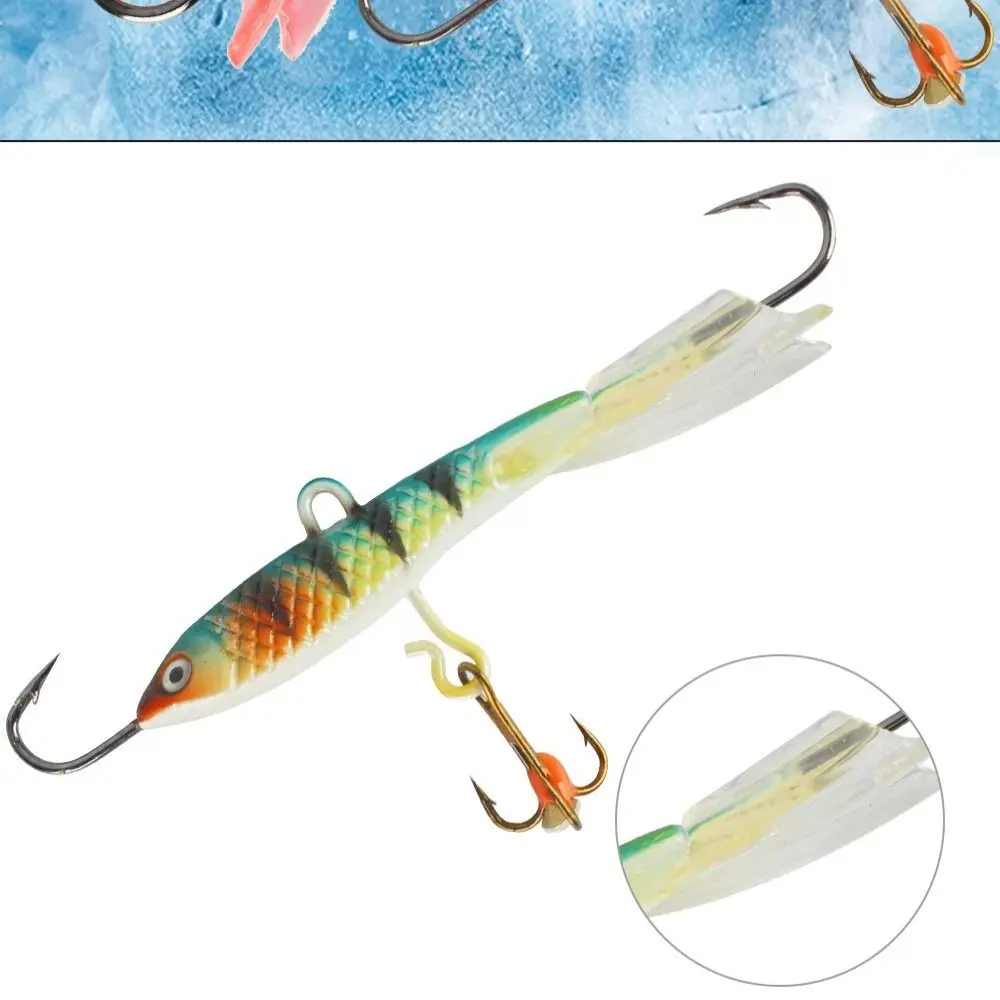 New 4styles Winter Ice Fishing Lure AD-Sharp Balancer Ice Fishing Lure Artificial Walleye Lead Hard Hook Diamond