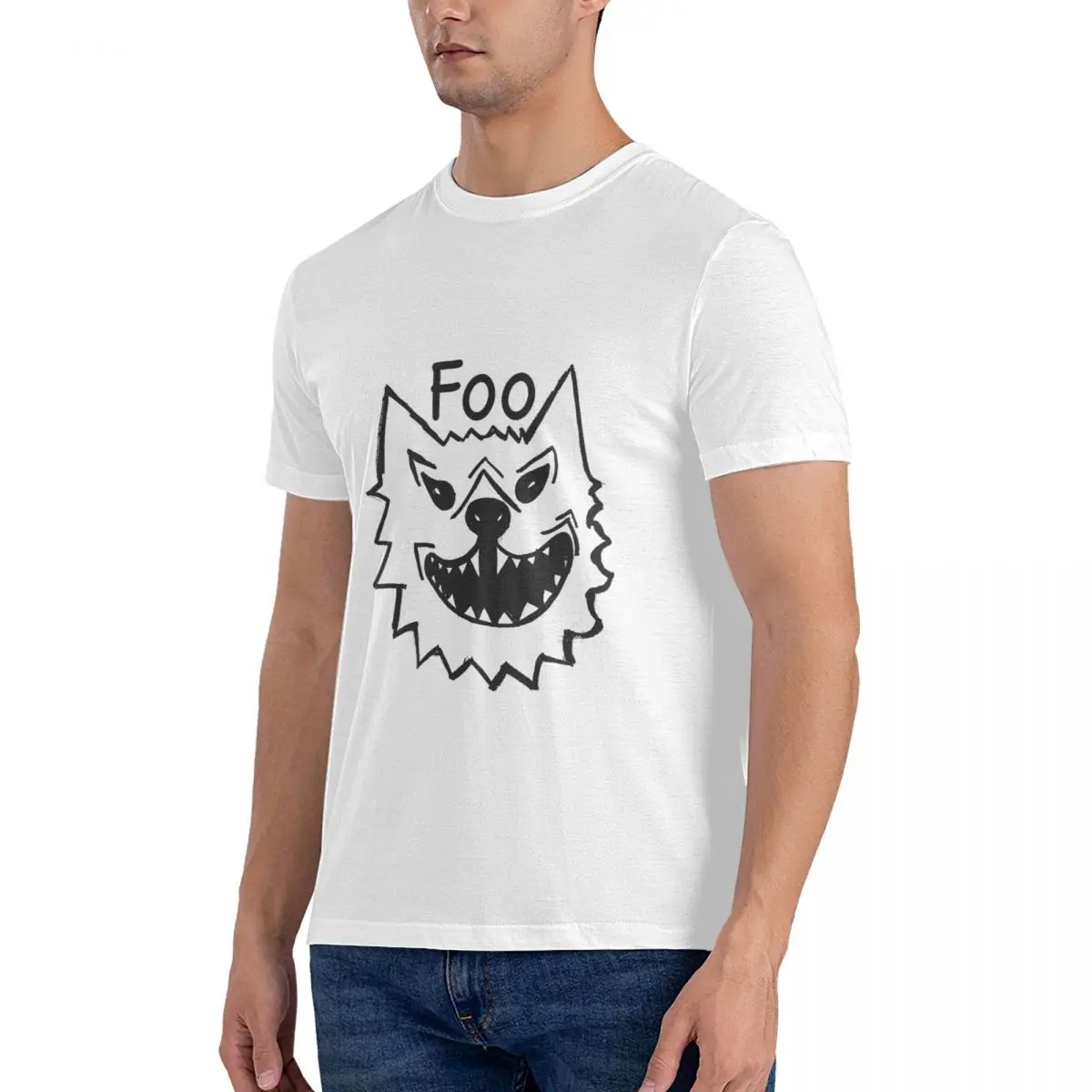 Men Handsome T Shirts F-Foo Fighter Cotton Clothing Novelty Short Sleeve O Neck Tees New Arrival T-Shirts