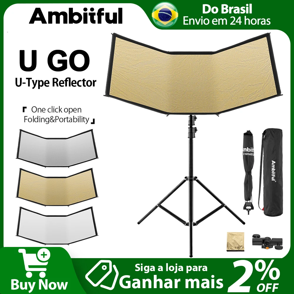 【do-brasil】ambitful-ugo-reflecteur-en-u-3-en-1-diffuseur-de-lumiere-en-forme-de-u-ecran-reflechissant-pliable-pour-photographie-a-installation-rapide