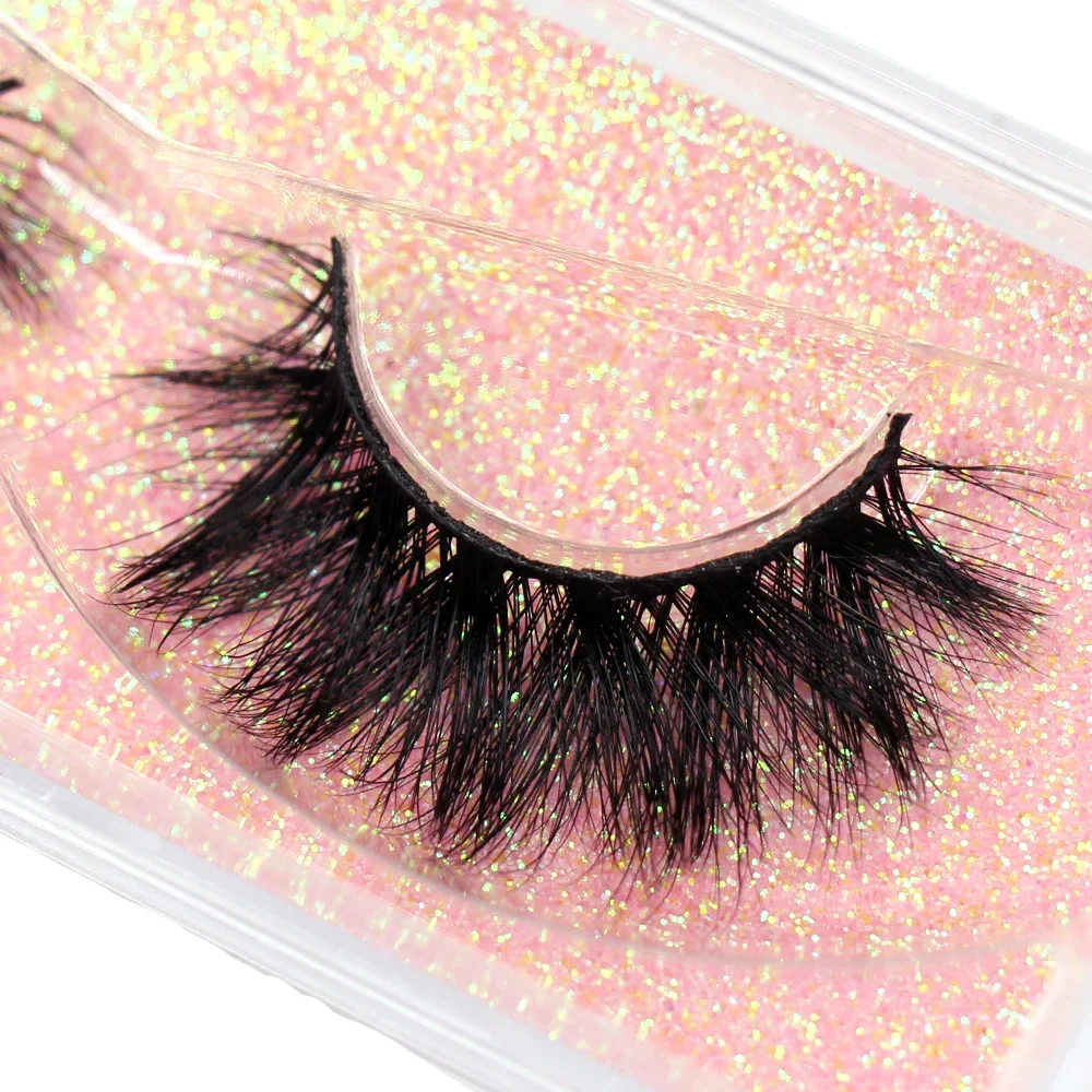 5D Mink Eyelashes 3D Mink Lashes นุ่ม Wispy ปริมาณธรรมชาติยาวขนตาปลอม Eye Lashes ขนตาแบบใช้ซ้ําได้