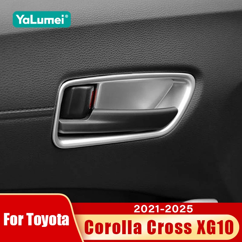 Für Toyota Corolla Kreuz XG10 2021 2022 2023 2024 2025 Hybrid Auto Innen Türgriff Schüssel Abdeckung Dekoration rahmen Zubehör