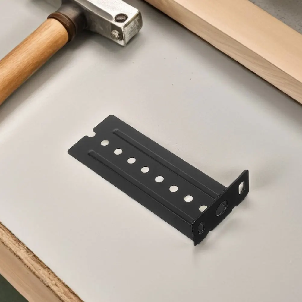 1 مجموعة الثقيلة لوحة المفاتيح الشريحة السكك الحديدية الموسعة L قوس أسفل دعم مستقرة السلس انزلاق مكتب الألعاب درج الشريحة بين قوسين #6