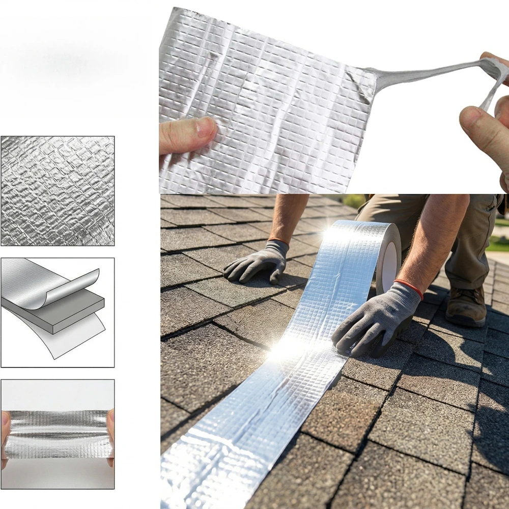 1-10m Self Adhesive Roof Repair Tape 5/10cm Width Waterproof