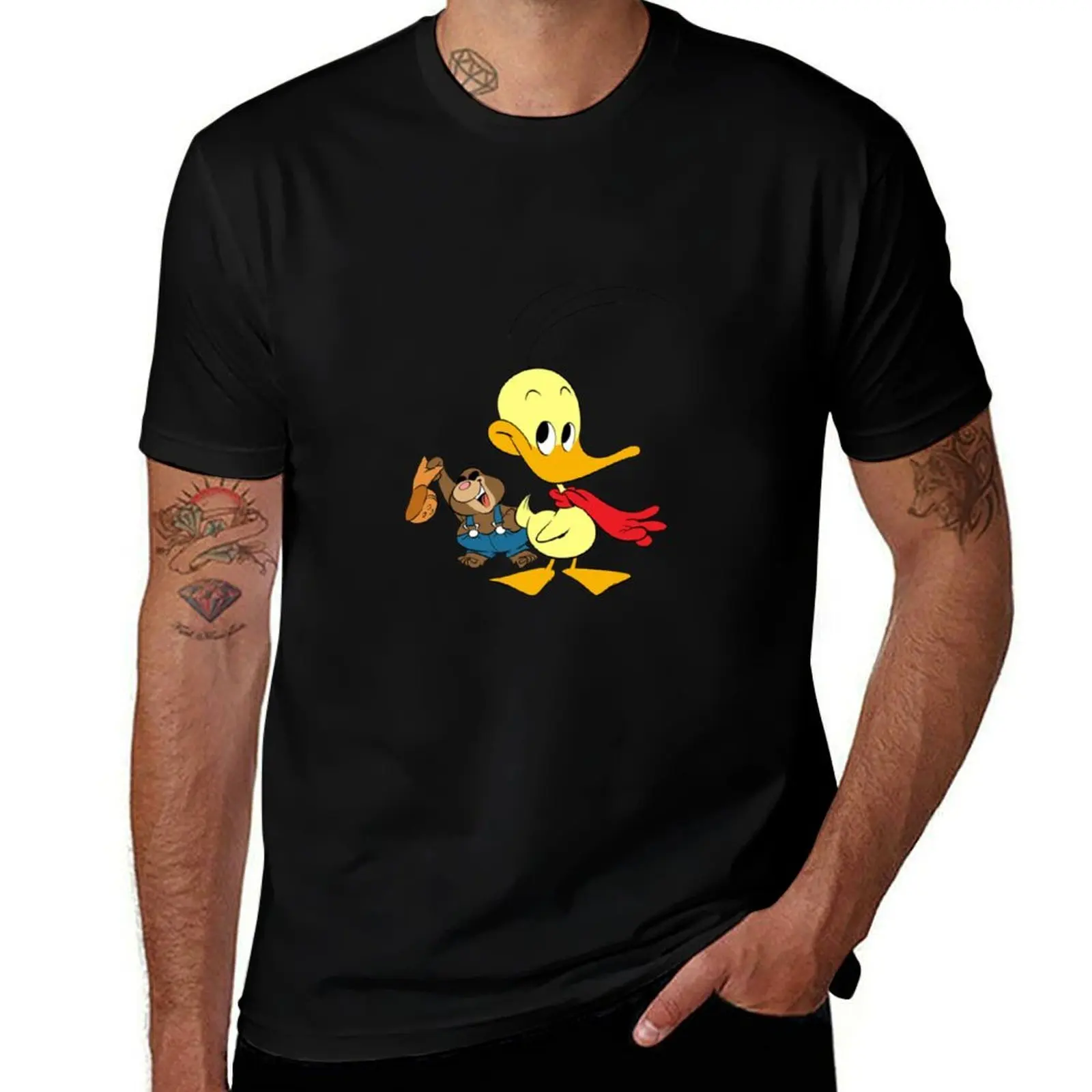 Alfred J. Kwak Sticker T-Shirt Standard Fit Solid Tee Shirt T-Shirt