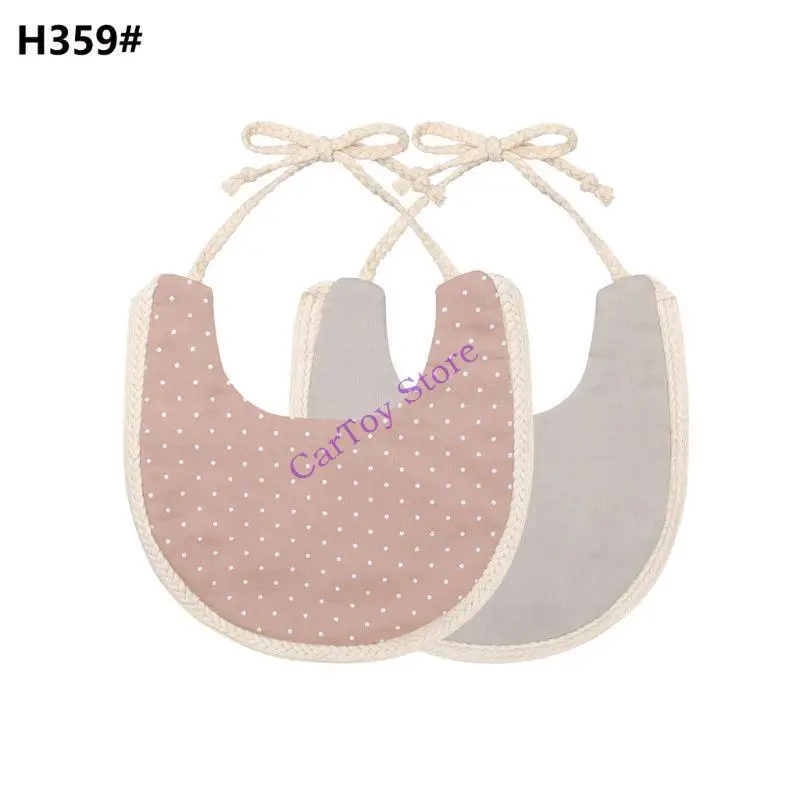 

634F Baby Washable Bib Fits Newborns Skin-friendly Eatting Apron for Toddler Portable