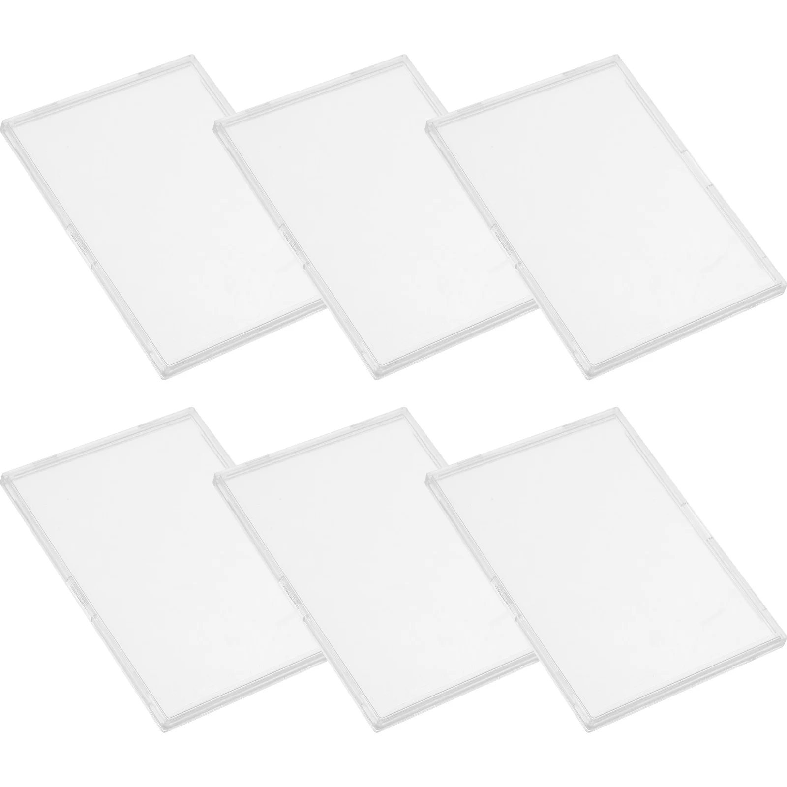 Porta carte in acrilico trasparente da 10 pezzi Custodia protettiva Custodia per carte in acrilico portatile antigraffio resistente alle macchie