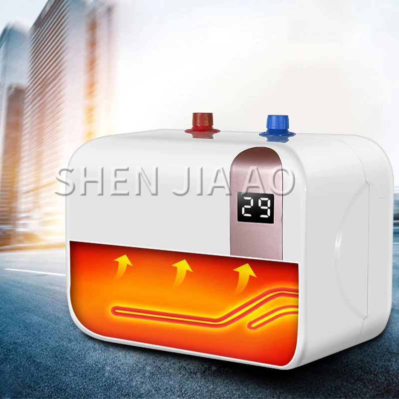 8L Small Storage Electric Water Heater Household Quick-Heating Type Water Heater Mechanical Digital Display Water Heater 220v