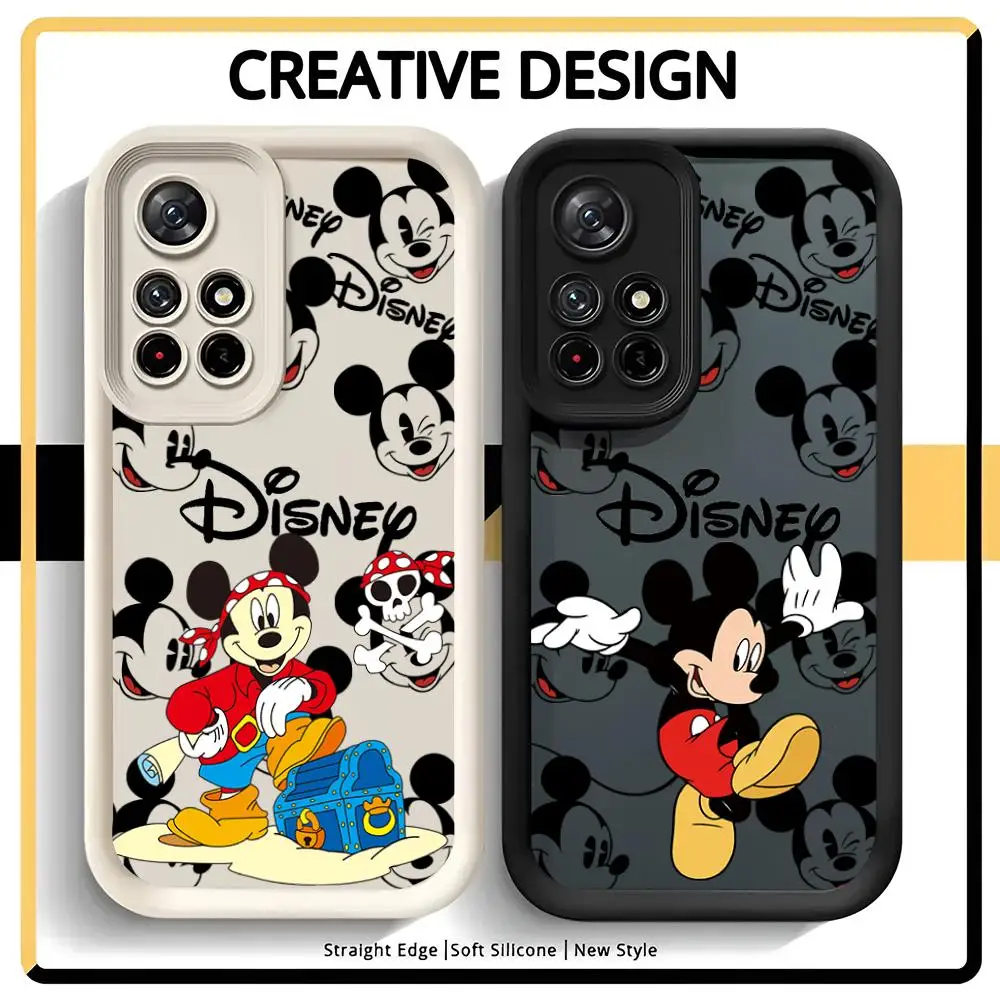 Disney Nice Cartoon M-Mickey-s Cute Mouse MINISO Phone Case Eye Ladder For Redmi 10 13Note PRO 13C 4 5G / Xiaomi 14 PRO T POCOX3