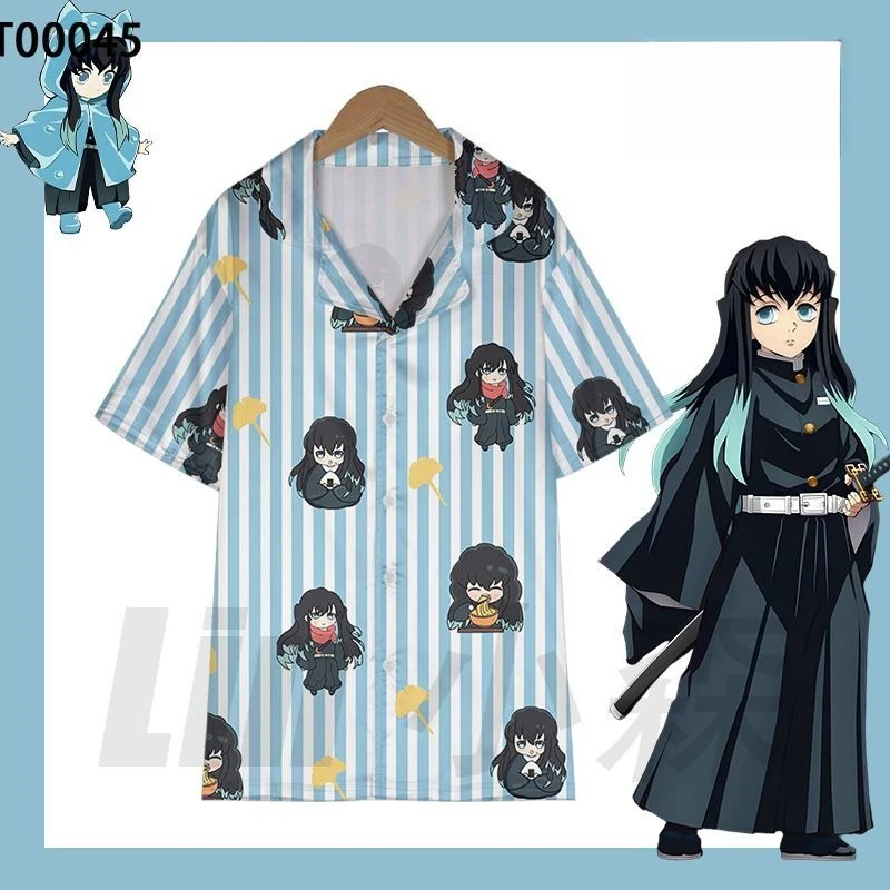 مجموعة بيجامة جديدة من Demon Slayer Tokito Muichiro - ملابس نوم بنمط Flame Hashira، ملابس منزلية تنكرية للهدايا العطلات #3