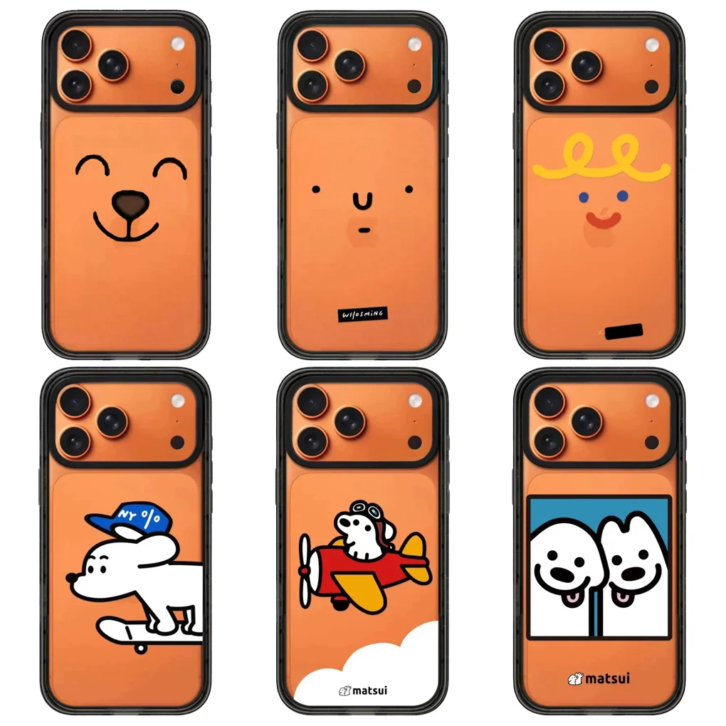 

Smiling Face 2.0 Acrylic Black Border Phone Cover for IPhone 12 13 14 15 16 17 Pro Max Case for IPhone 17 Air