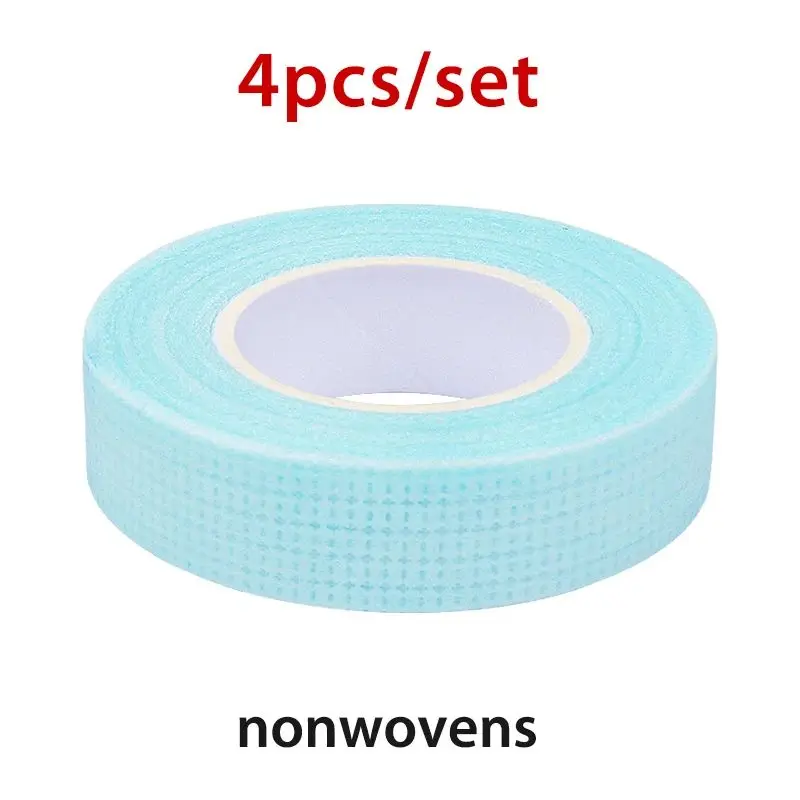 4 Rolls Breathable Non-woven Tape Lash Extension Eyelash Tape Under Eye Pads Adhesive Eye Lash Stickers Makeup Tools