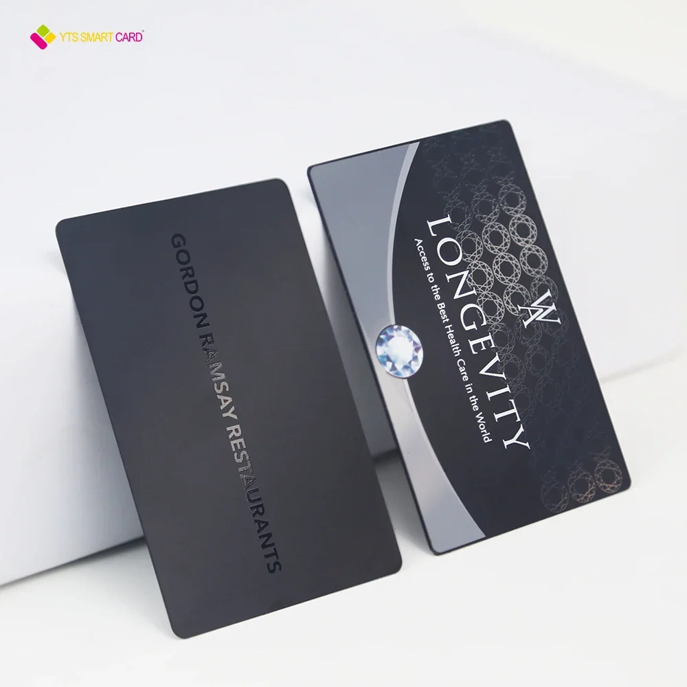 

YTS Роскошный бизнес-чип 13,56 МГц Контроль доступа RFID-ключ для отеля Металлическая карта