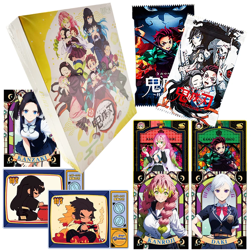 

Demon Slayer Collection Cards Youth Passion Anime Creative Comic Theme Limited Character Cards Boys and Girls Hobby Gifts Toys