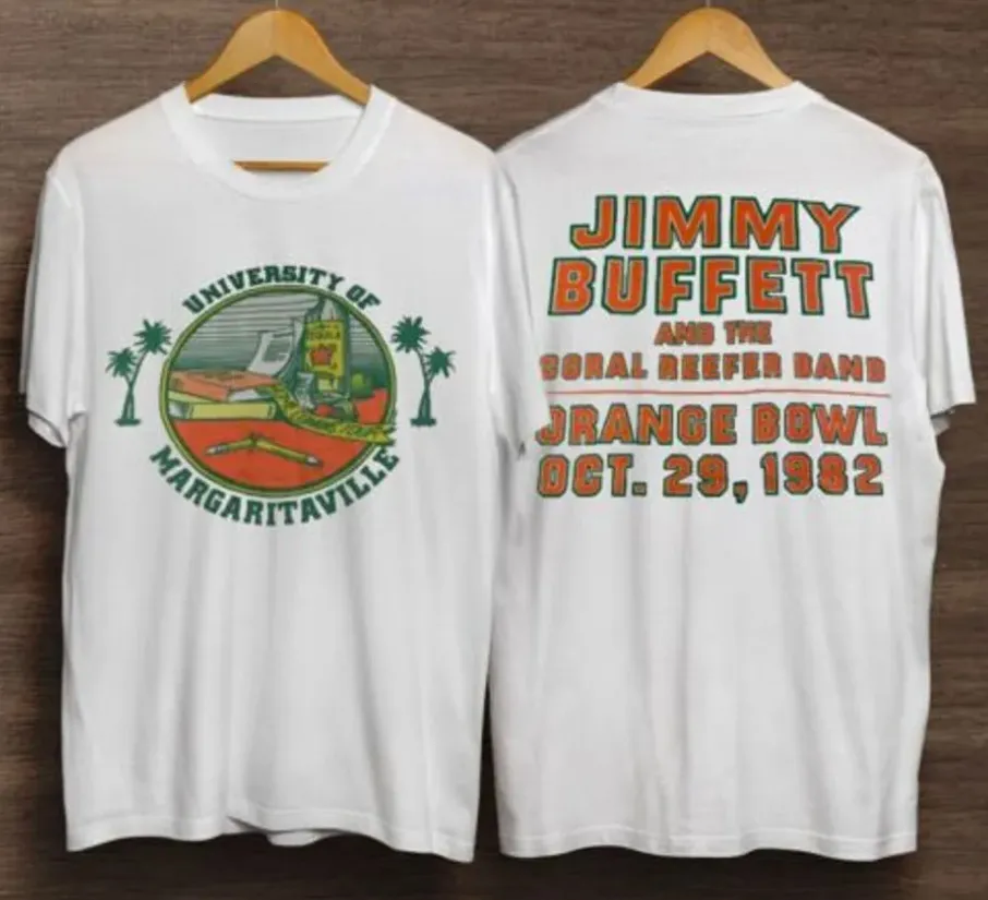 Vintage 80s jimmy buffett of margaritaville concert tour classic shirt