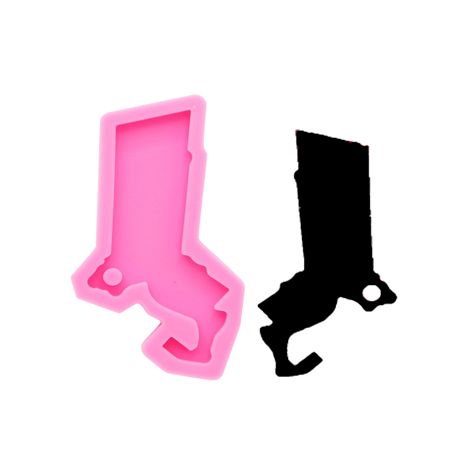 Pendant Silicone State Map Mold Epoxy Resin Mould For DIY Ornaments Keychain Necklace Charms Epoxy Resin Crafts