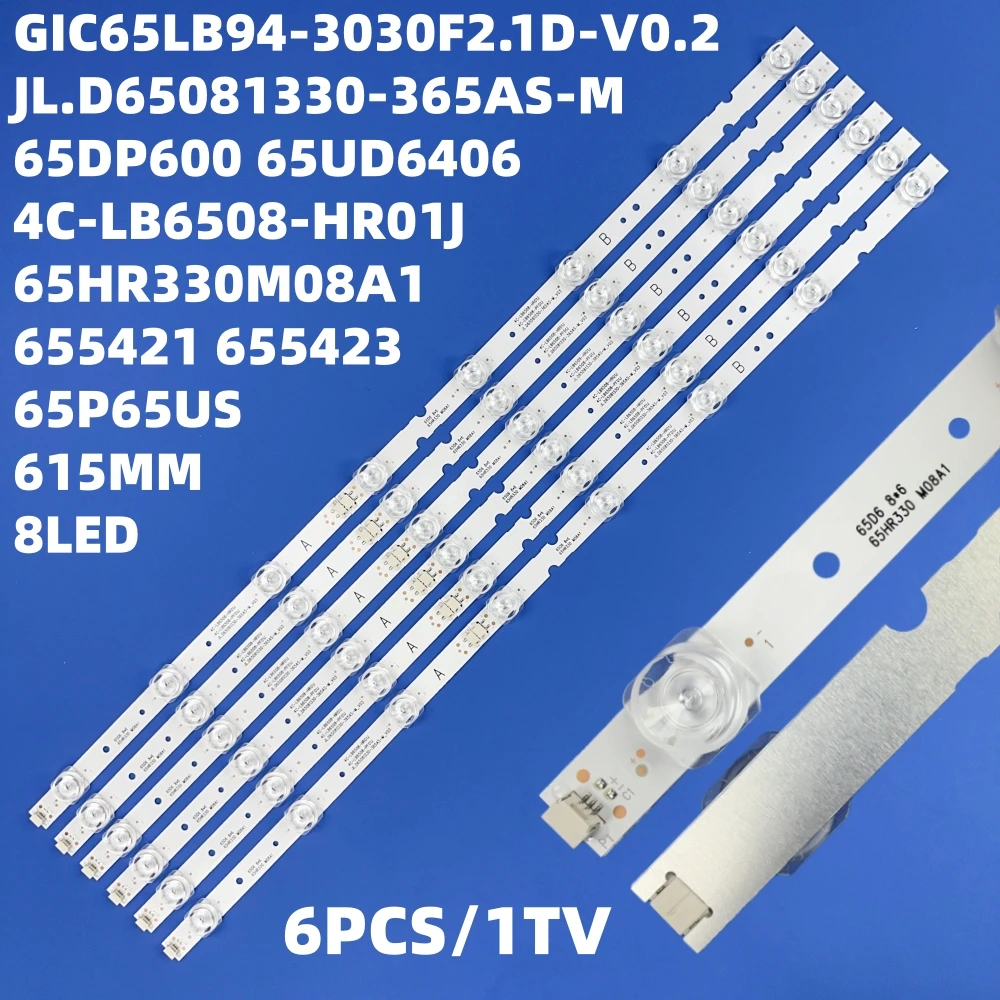 LED strip for Thomson 65P65US TCL 65DP600 65S425TMBA 65EP660 L65P65US 65S421 65HR330M08A1 4C-LB6508-HR01J PF01J 65ud6326