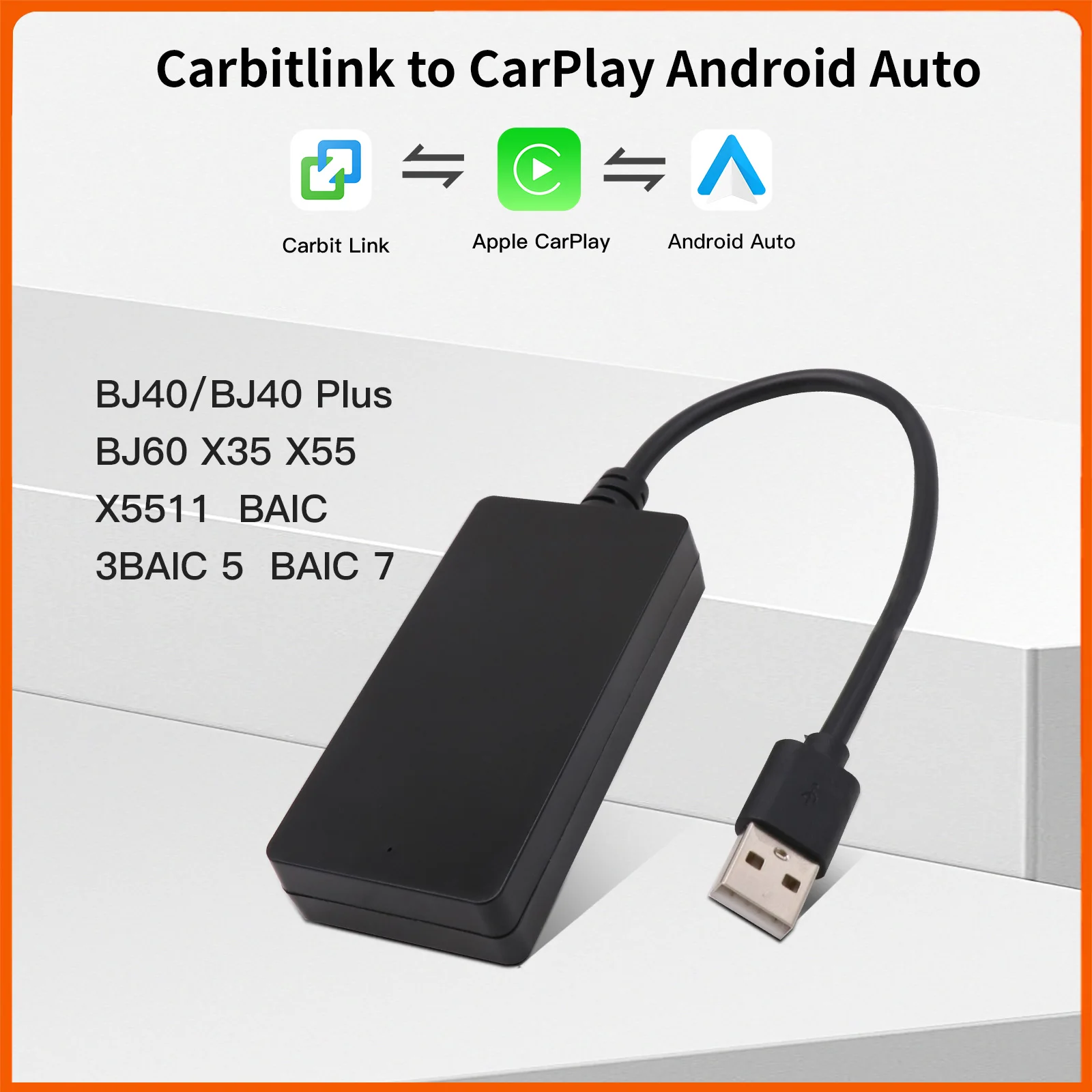 AUTOABC-Plug and Play Carbitlink Smartlink Phonelink อะแดปเตอร์ไร้สาย CarPlay Android AUTO dongle กล่อง Jetour X70X70S X90 X95