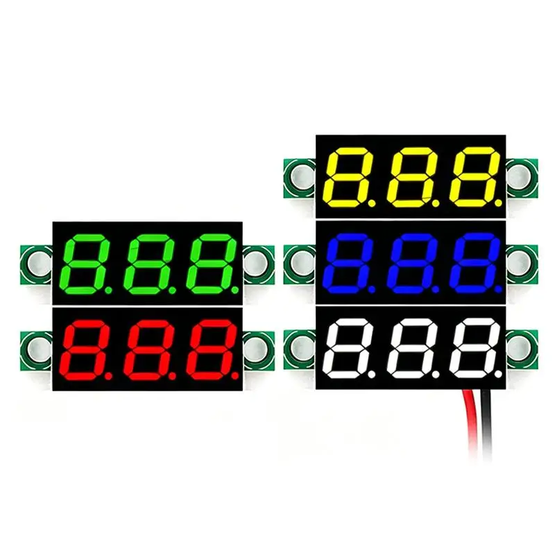 New 1Pcs 5-30V Voltage Meter Auto Car Mobile Power Voltage Tester Detector 12V 0.28 Inch DC LED Digital Voltmeter