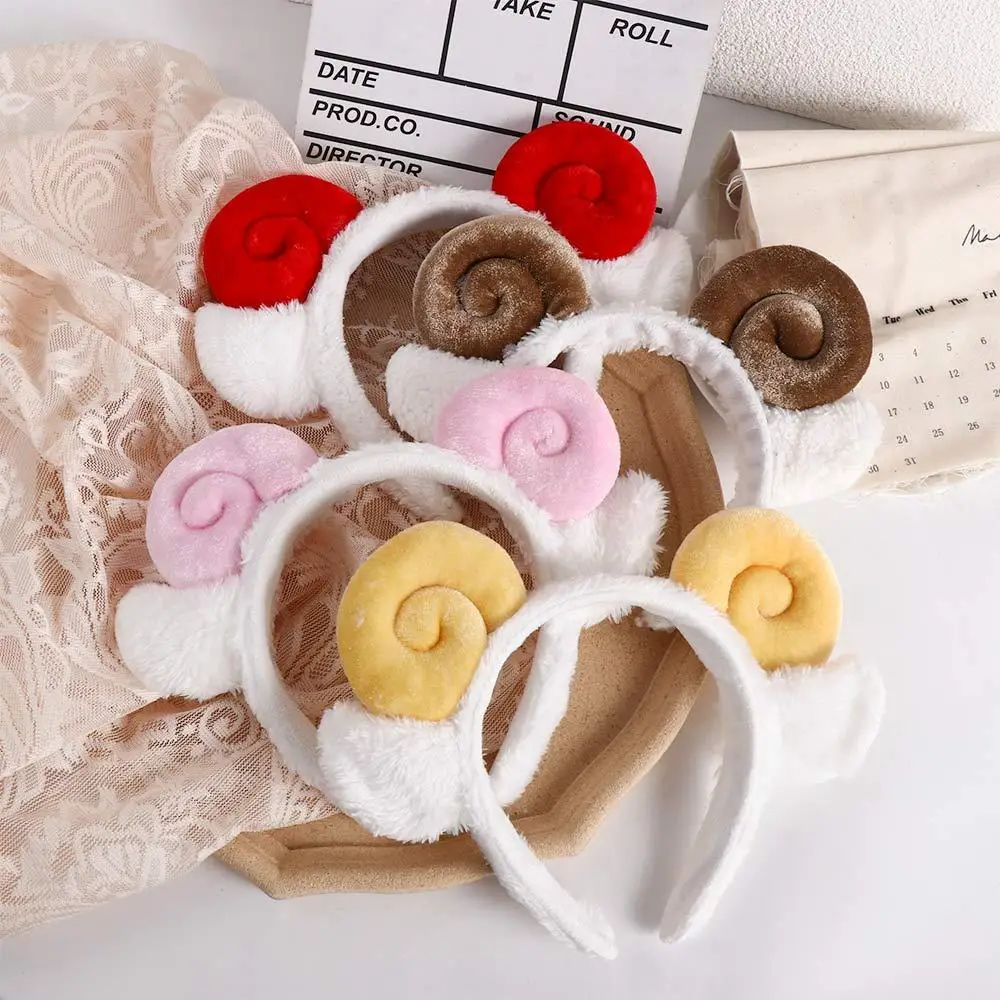 Girls' Plush Sheep Ear Cartoon Cabelo Acessórios, Coreano, Cordeiro, Headband, Hoop