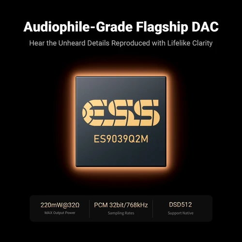 Imagen 2 del producto Amplificador de Auriculares Portátil Fosi Audio DS3 DAC HIFI, XMOS XU316 DSD512, Dongle DAC con Conector Balanceado de 4.4mm/3.5mm