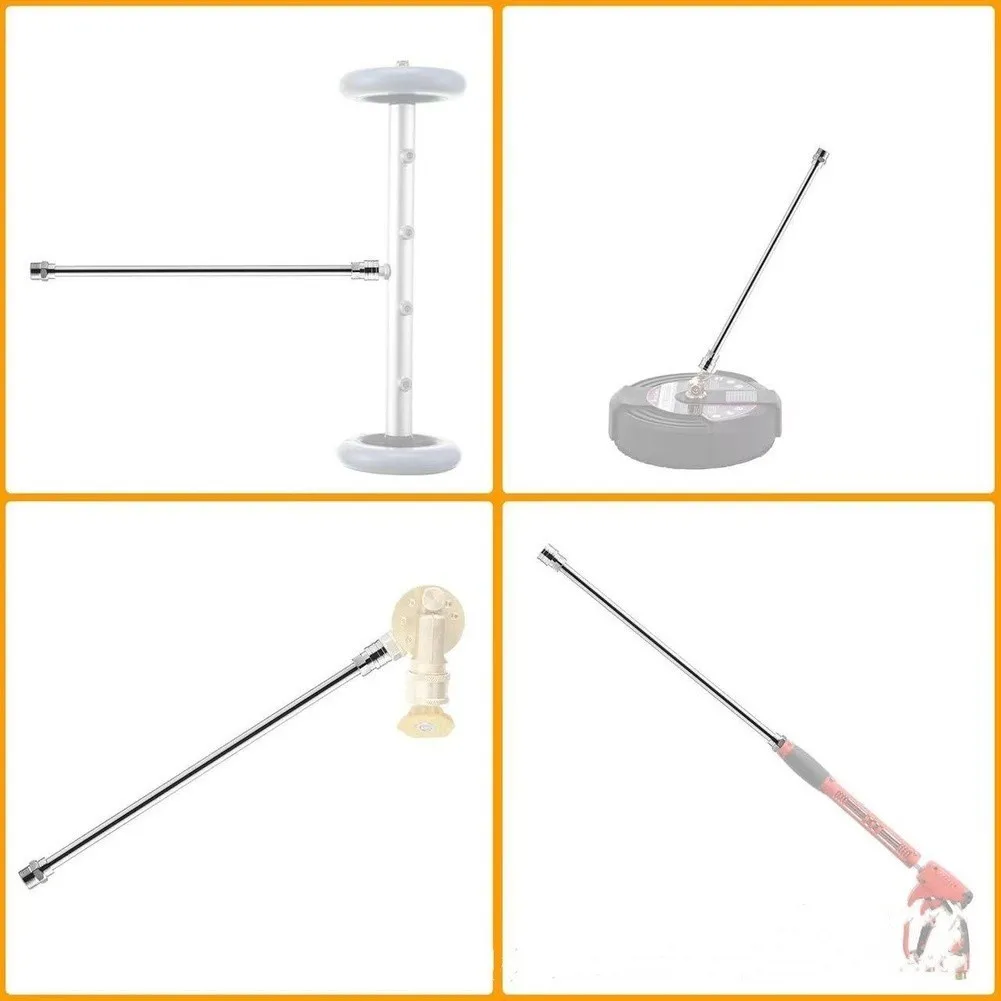 Stainless Steel 17 inch Extension Wand for Pressure Washers Compatible with Most Quick Connect Power Washer Tips