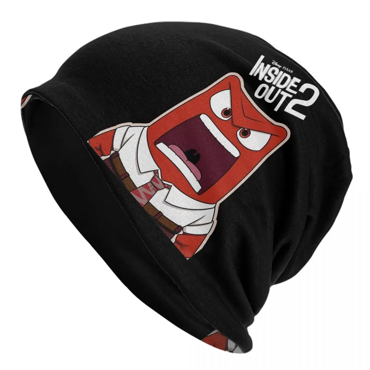 Inside Out Emotions Anger Skullies Beanies Hat Cartoon Hip Hop Men Women Ski Cap Warm Thermal Elastic Bonnet Knitted Hat