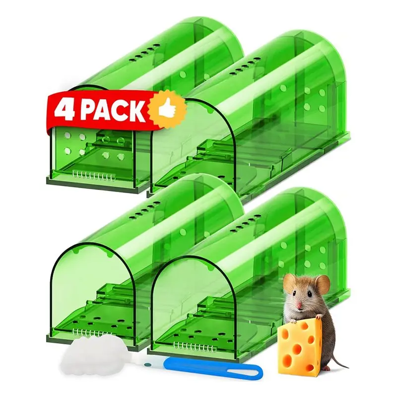 

AT43-высококачественные пластиковые клетки для крыс (4 шт.), ловушки для крыс и устройства для извлечения крыс A