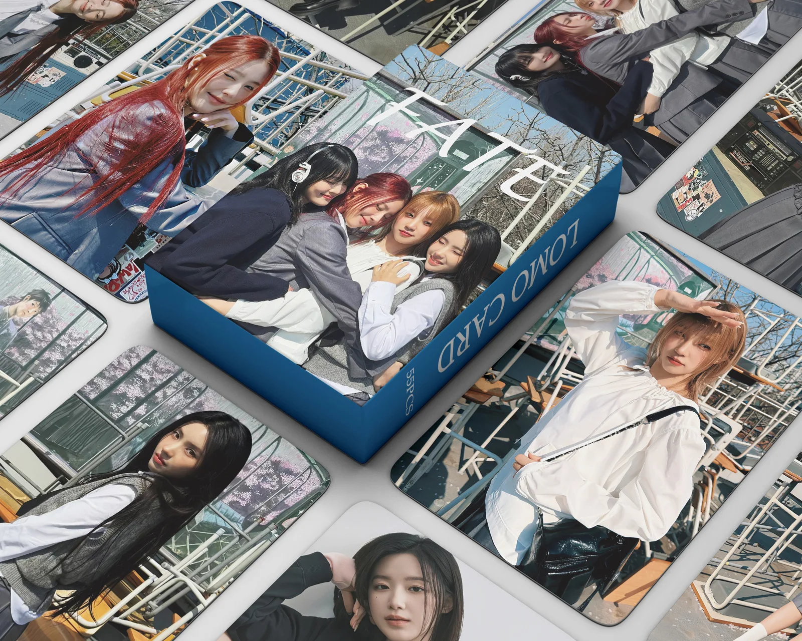 55pcs Kpop GIDLE Photo Cards, New Album Fate Lomo Cards, MIYEON MINNIE SOYEON YUQI SHUHUA High-definition Photo Cards Fans Gift