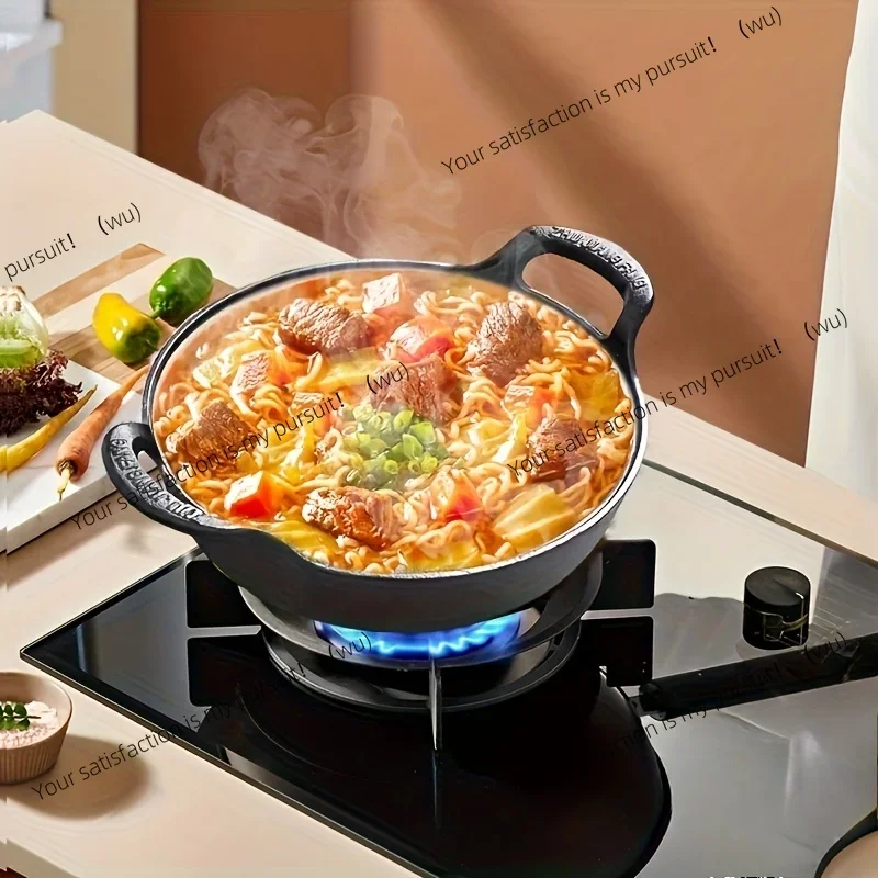 Mini Cast Iron Skillet, Dual Handle - Non-Stick, Perfect for Camping & Grilling. Durable & Heat Resistant.