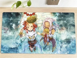 YuGiOh Table Playmat  Medallion of the Ice Barrier TCG CCG Mat Trading Card Game Mat Mouse Pad Gaming Play Mat 60x35cm Free Bag