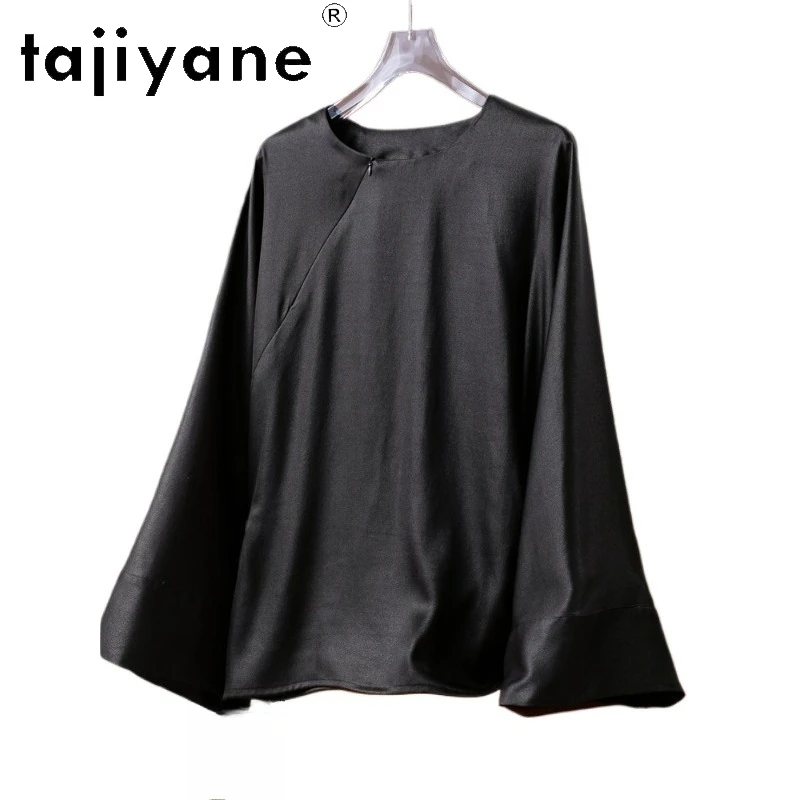 

TAJIYANE 100% Шелковые рубашки из тутового шелкопряда для женщин, роскошная блузка из шелка Сянъюньша, новые весенние топы в китайском стиле 2026, женская одежда