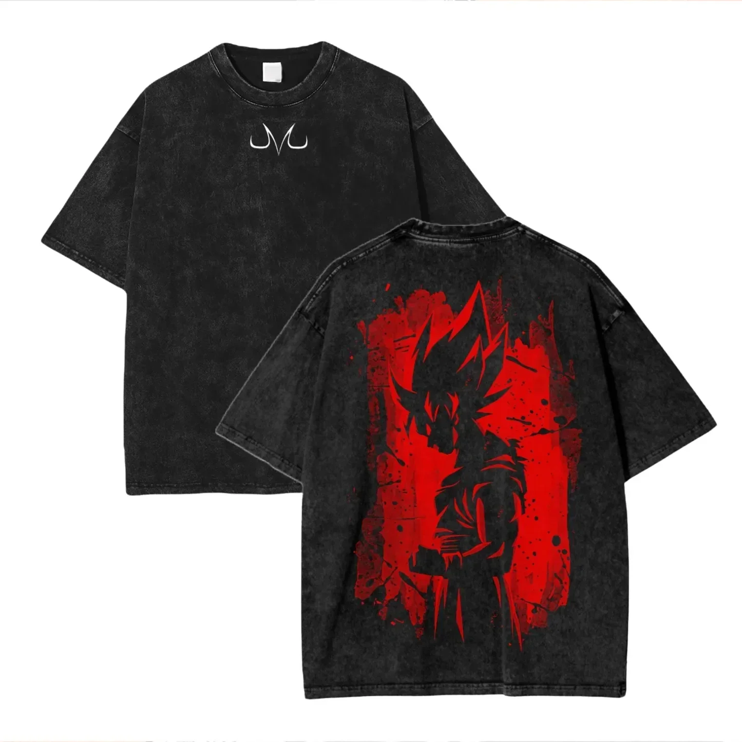 Camisetas Vintage Dragon Ball 2026, Camisetas Unisex Extra Grandes de Algodón Lavado, Gohan Super Saiyan Goku Blue Lightning Anime