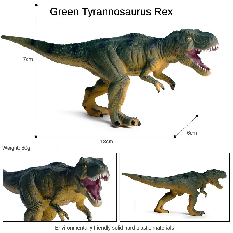 OozDec dinozaur średnio chodzący tyranozaur Rex zabawka jurajska symulacja solidna Model zwierzęcia edukacja naukowa Ornament poznawczy