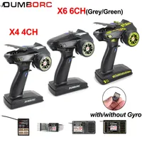 DUMBORC X4 X6 Transmitter 4CH 6CH 2.4G X4FMG X6FG X6DCG Gyro Mini PWM Receiver for 1/10 1/8 RC Car Crawler Axial SCX10 Wltoys