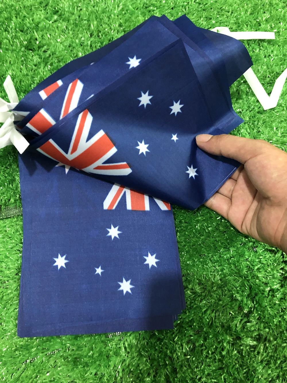 SKY FLAG ออสเตรเลีย bunting ธง 14x21 ซม.20 ชิ้น/ล็อตโพลีเอสเตอร์ธงออสเตรเลีย String แบนเนอร์ Buntings เทศกาลวันหยุด
