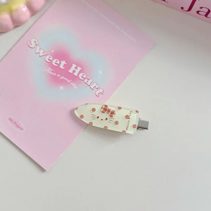 4 قطع سانريو مرحبا كيتي دبوس الشعر الكرتون مشبك شعر باريت لطيف الحلو ماكياج الجانب الانفجارات كليب الفتيات إكسسوارات الشعر أغطية الرأس