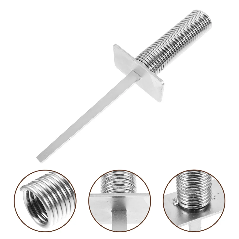 

4 Pcs Spring Floor Nails Soccer Training Accessory Insert into The Ground Corner Flag Base Spike Iron Pole Fixing Mount