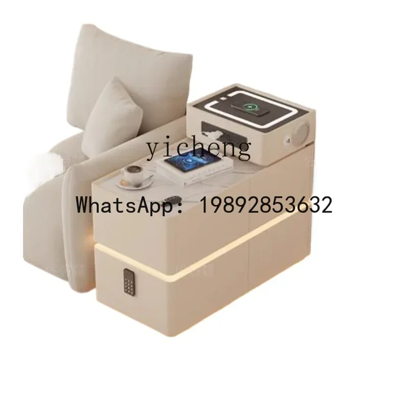 

X8 Cream Wind Sofa Side Cabinet Intelligent Multifunctional Side Partition