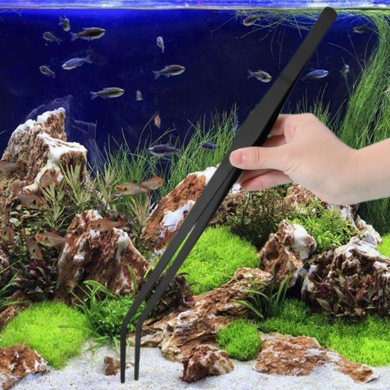 Pack of 2 Professional 27cm Aquarium Tweezers for Professional Aquarists Wonderful for Aquascaping and Feeding Reptiles