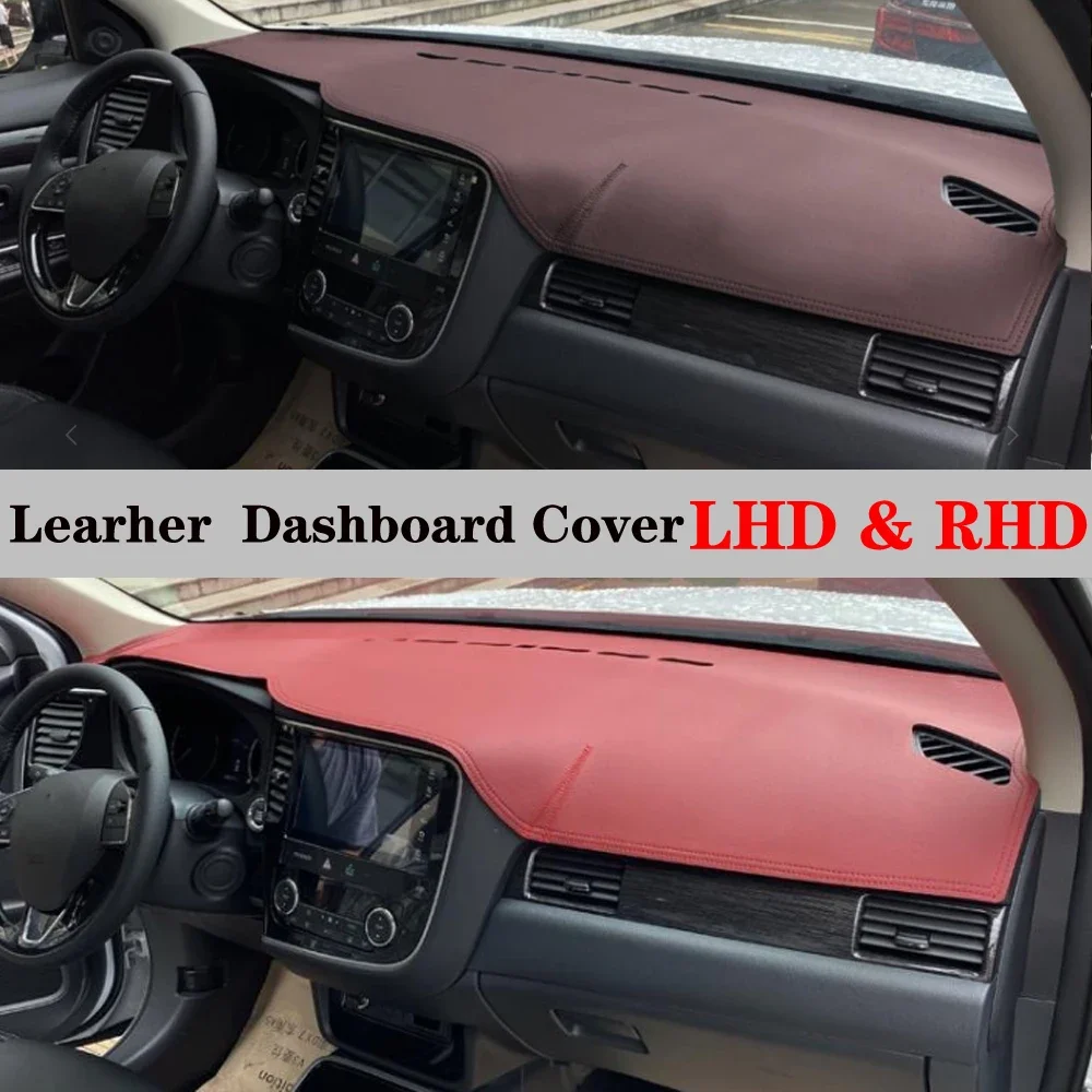 

Dashboard Dash Mat Cover PU Leather Pad Sunshade Anti-UV Carpet Car Accessories For Mitsubishi Outlander 3rd P-HEV EX 2013-2019