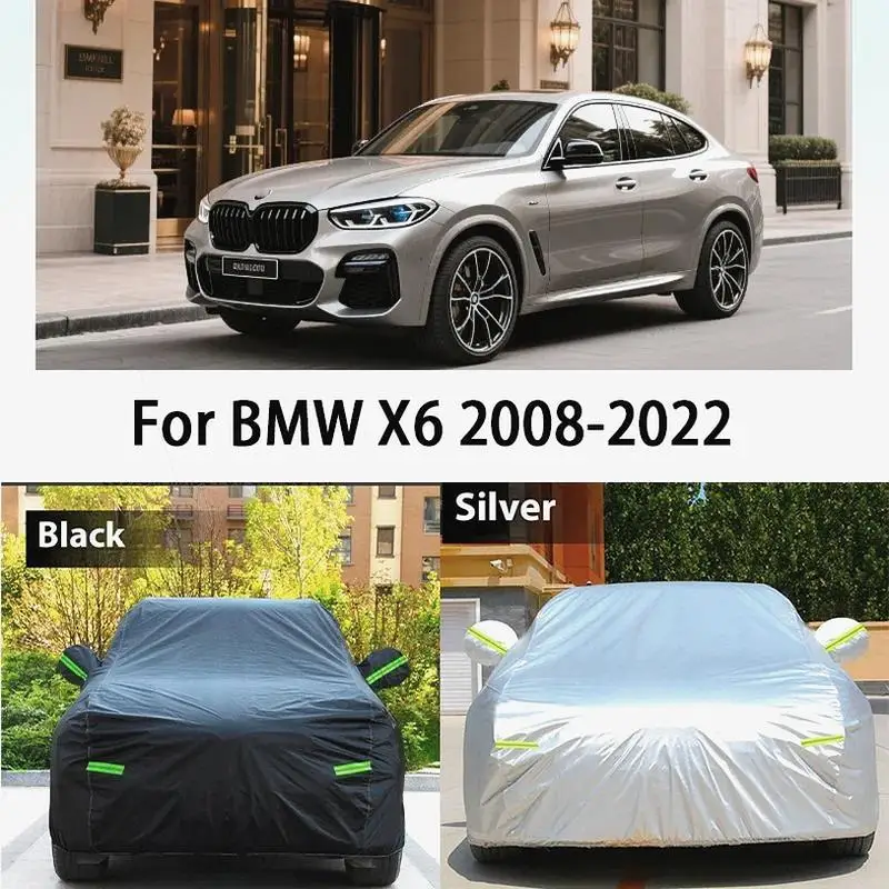 

For Car Cover for BMW X6 2008 2022 Waterproof Anti-UV All-Weather Protection UV-Resistant Dust-Proof SUV Cover Car Covers