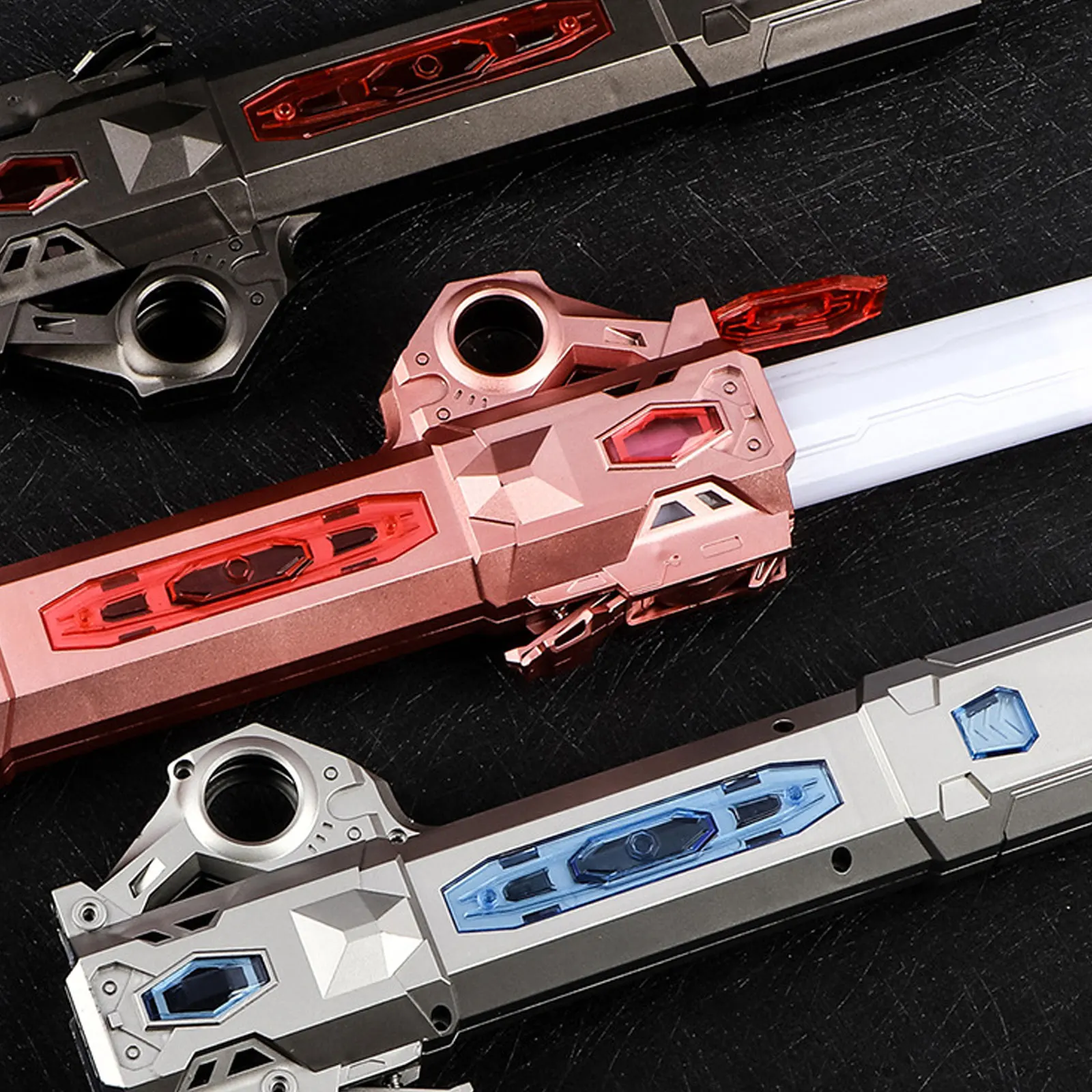 7 Colors RGB Laser Sword Retractable Flash Lightsaber Toys Hand Spinner Type-C Rechargeable Cosplay Prop Luminous Toy For Kids