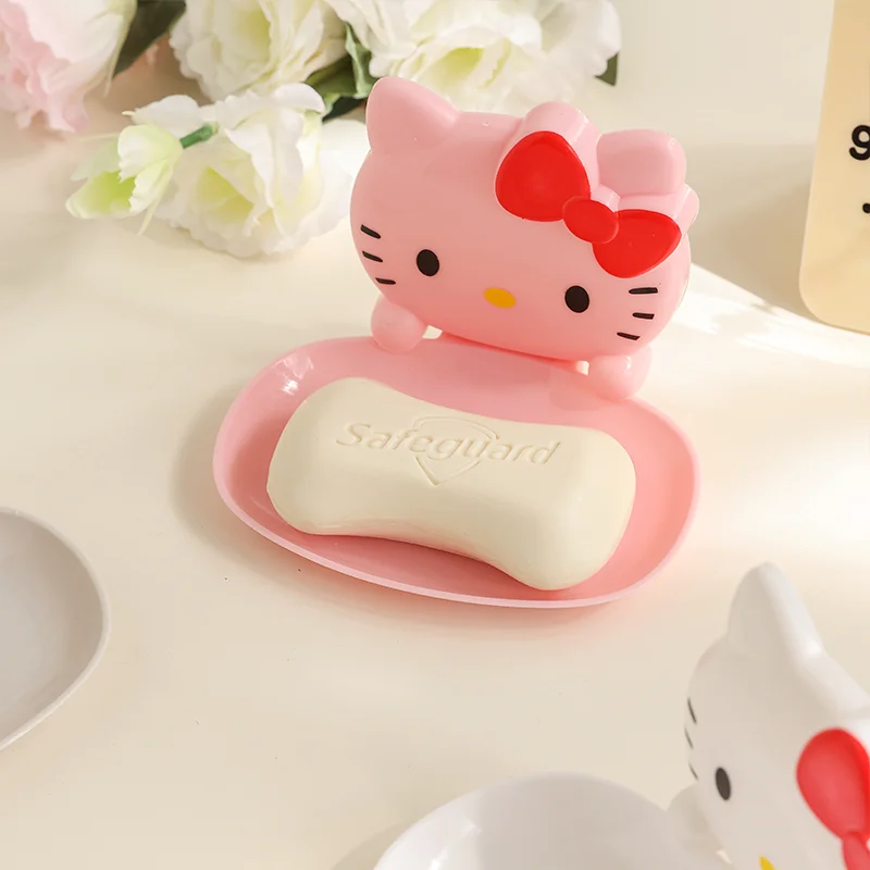

Sanrio Hello Kitties мыльница милый Ins креативный мультфильм деловая поездка новый милый портативный хит продаж водонепроницаемый орнамент для хранения