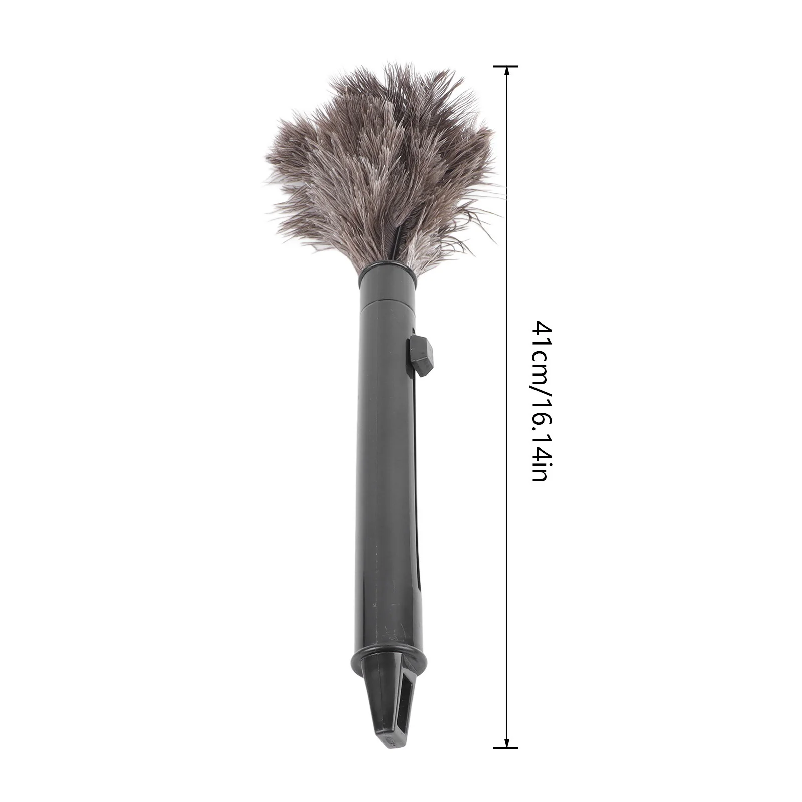 2Pcs Retractable Feather Duster Ostrich Feathers Duster with Long Handle for Home Cleaning