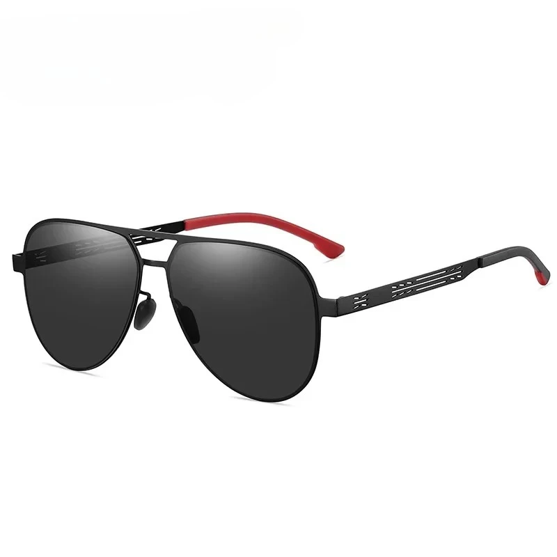 Gafas de sol para conducir para hombre, nueva moda, diseño de marca de lujo, marco de Metal, gafas resistentes a los rayos UV, protección ocular de alta calidad